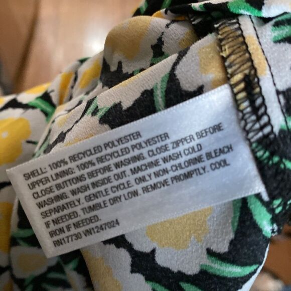 90's Shift Yellow Poppy Mini Dress Sun DVF for Target Diane von Furstenberg NWT - Picture 13 of 16